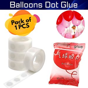 Balloons, Glue Dot Tape with Adhesive on Both Side for Birthdays, Anniversaries, Weddings, Baby Showers and Valentine's Day Party Decoration Kit- (Pack of 1 Pcs)