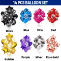 14 PCS Party Balloons Combo for Anniversary, Birthday, Baby Shower, Valentine Day Party, Home, Restaurants and Showroom Decoration- (Pack of 14 Pcs)