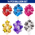 14 PCS Party Balloons Combo for For Anniversary, Birthday, Baby Shower, Valentine Day Party, Home, Restaurants and Showroom Decoration- (Pack of 14 Pcs)