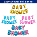 Baby Shower Golden & Multi Foil Banner Balloon for Baby Shower Party Decoration- (Pack of 1 Pcs)