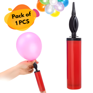 Balloon Manual Hand Pump/Airpump/Balloons Pumper/ Air Balloon Pump For Festive, Event, Birthday Party And Wedding Party Decoration kit- (Pack of 1 Pcs- Multicolor)