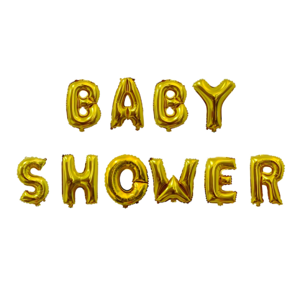 Baby Shower Golden & Multi Foil Banner Balloon for Party Decoration- (Pack of 1 Pcs)