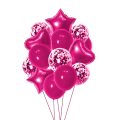 14 PCS Party Balloons Combo for For Anniversary, Birthday, Baby Shower, Valentine Day Party, Home, Restaurants and Showroom Decoration- (Pack of 14 Pcs)