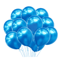 Latex Metallic Balloons For Anniversary, Birthday, Baby Shower, Valentine Day Party, Home, Restaurants and Showroom Decoration- (Pack of 25 Pcs)