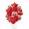 14 PCS Party Balloons Combo for For Anniversary, Birthday, Baby Shower, Valentine Day Party, Home, Restaurants and Showroom Decoration- (Pack of 14 Pcs)