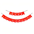 Happy Anniversary Paper Banner – Black & Red Color Banner for Anniversary Decoration - (Pack of 1 Pcs)