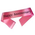 Anniversary Couple Sash for Men and Women Anniversary Party- (Pack of 01 Pcs)