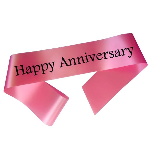 Anniversary Couple Sash for Men and Women Anniversary Party- (Pack of 01 Pcs)