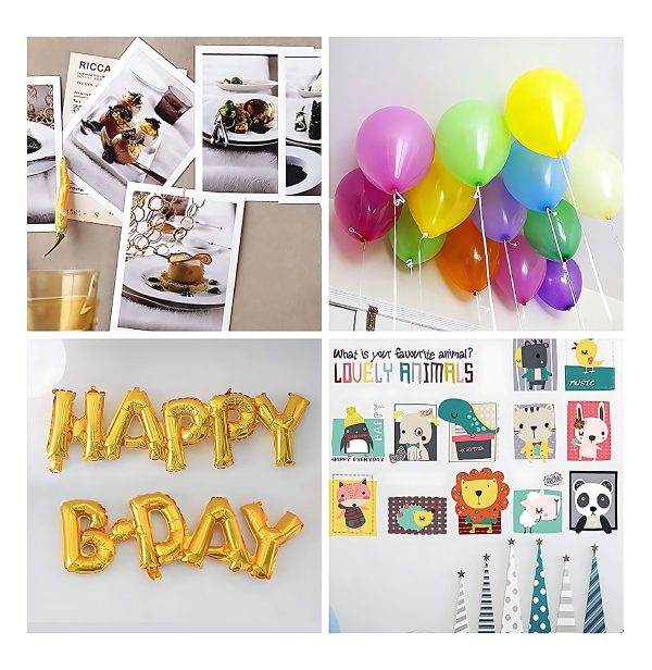 Balloons, Glue Dot Tape with Adhesive on Both Side for Birthdays, Anniversaries, Weddings, Baby Showers and Valentine's Day Party Decoration Kit- (Pack of 1 Pcs)