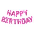 Happy Birthday Foil Banner Balloons - Birthday Multicolor, Black, Red, Golden, Silver, Blue And Pink Foil Birthday Banner for Birthday Decoration - (Pack of 1 Pcs)