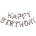 Happy Birthday Foil Banner Balloons - Birthday Multicolor, Black, Red, Golden, Silver, Blue And Pink Foil Birthday Banner for Birthday Decoration - (Pack of 1 Pcs)