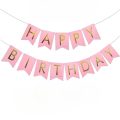 Happy Birthday Paper Banner - Birthday Multicolor, Black, Red, Light Blue, Pink And White Paper Birthday Banner for Birthday Decoration - (Pack of 1 Pcs)