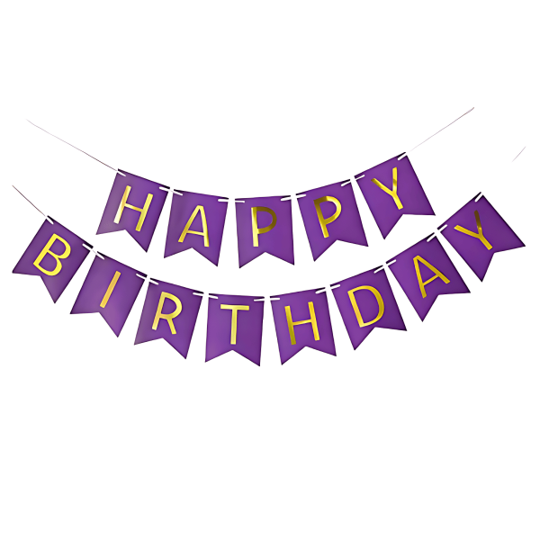 Happy Birthday Paper Banner - Birthday Multicolor, Black, Red, Light Blue, Pink And White Paper Birthday Banner for Birthday Decoration - (Pack of 1 Pcs)