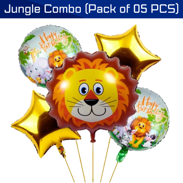 Character Foil Balloon Set for Party Decorations –Hello Kitty, Cocomelon, Boss Baby, Unicorn, Frozen, Jungle, Car & Spider-Man, Baby Shark, Baby Boy & Girl Themes – Perfect for Kids’ Birthday Parties and Events – Pack of 5 pcs