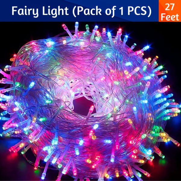 Fairy Lights, Dazzle Bright Fairy String Golden & Multicolor Lights for Home, Birthday, Holiday Parties & Room Decorations- (Pack of 1 Pcs)