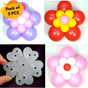 Flower Balloon Clips Holder for Party, Event, Birthday & Wedding Decorations- (Pack of 05 Pcs)