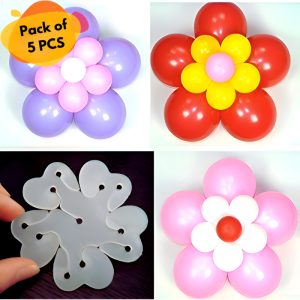 Flower Balloon Clips Holder for Party, Event, Birthday & Wedding Decorations- (Pack of 05 Pcs)