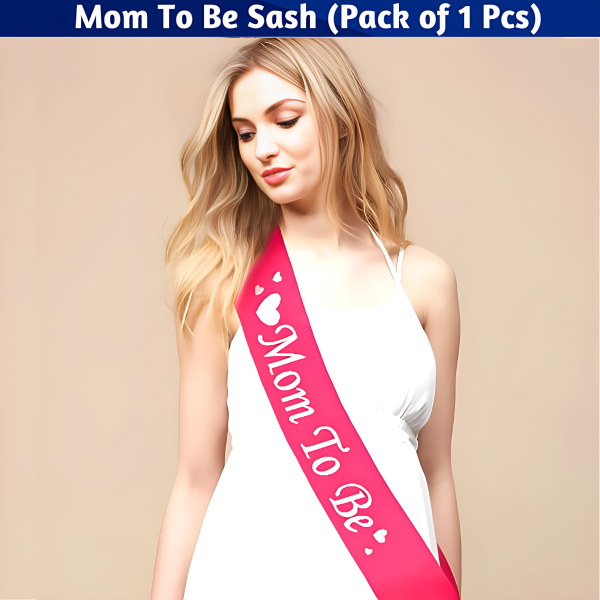 Mom To Be Sash for Women Party Celebration- (Pack of 01 Pcs)