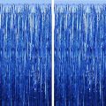 Foil Curtain Backdrop Golden, Silver, Blue, Red, Black & Pink Color For Party Decorations– (Pack of 1 Pcs)