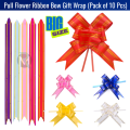 Pull Flower Ribbon Bow Gift Wrap– Decorative Gift Wrap Ribbon for Birthday, Wedding & Party Decoration (Pack of 10 Pcs)
