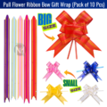 Pull Flower Ribbon Bow Gift Wrap– Decorative Gift Wrap Ribbon for Birthday, Wedding & Party Decoration (Pack of 10 Pcs)
