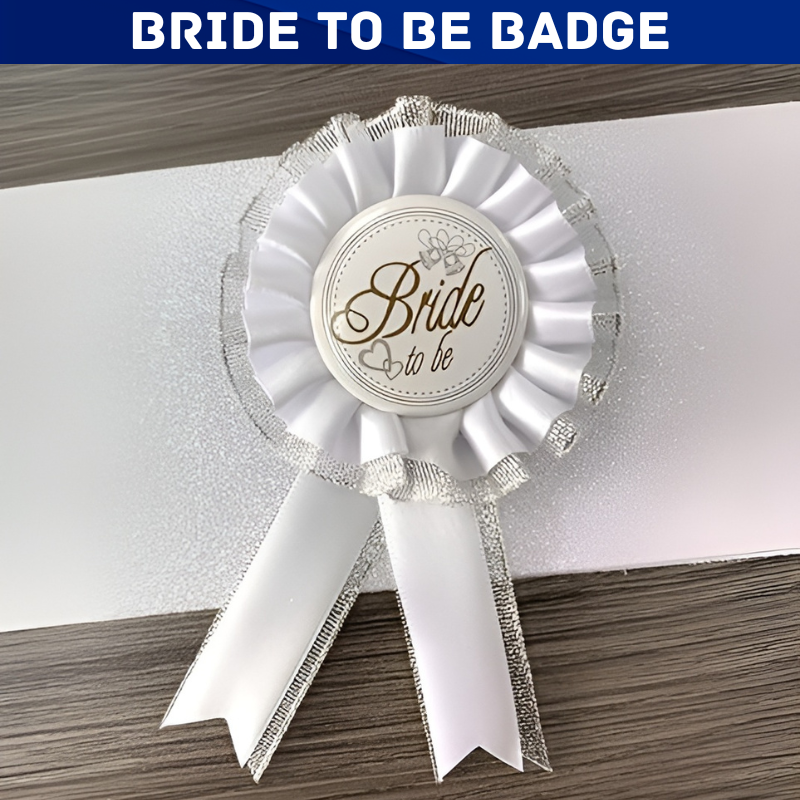 1 Bride To Be Badge Bride To Be Badge Pin- Bride To Be Sash Badge for Wedding, Engagement & Bachelorette Party Decor - (Pack of 1Pcs)