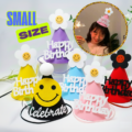 Premium Happy Birthday Cap – Aesthetic Birthday Hats Cone Cap for Boy’s and Girls' Birthday Decorations (1 Pcs)