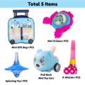 Premium Birthday Return Gift Pack – Cute Luggage Style Gift Bag with 5 Pcs Surprise Toys for Kids' Birthday Party Guest Return Gifts Favors - (Pack of 5)