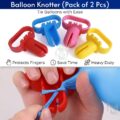 Balloon Knotter Tool for Easy Tying - Heavy Duty Tying Balloon Tool for Party Decorations and Balloon Arch Kits- (Pack of 2 Pcs)